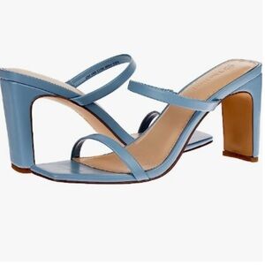 The Drop Women's Avery Square-Toe Two-Strap High Heeled Sandals